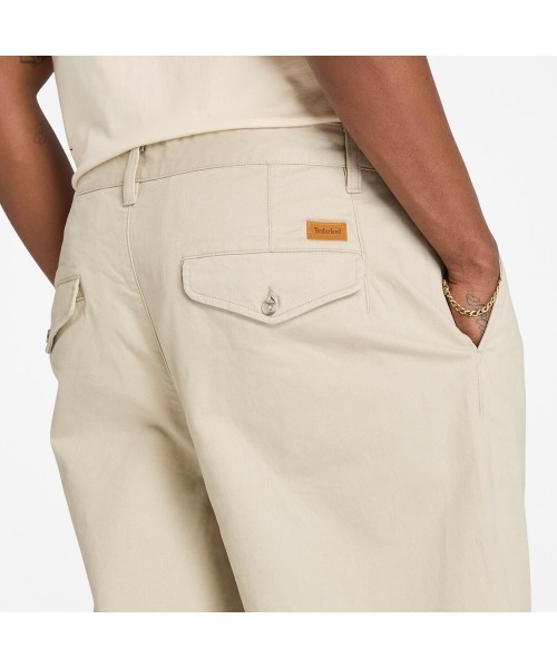 Timberland（ティンバーランド）の「ウォッシュド ビーチド ツイル プリーツ パンツ メンズ（その他パンツ・メンズ・クリーム・28inch/38inch/36inch/34inch/32inch/30inch）」の3枚目の写真