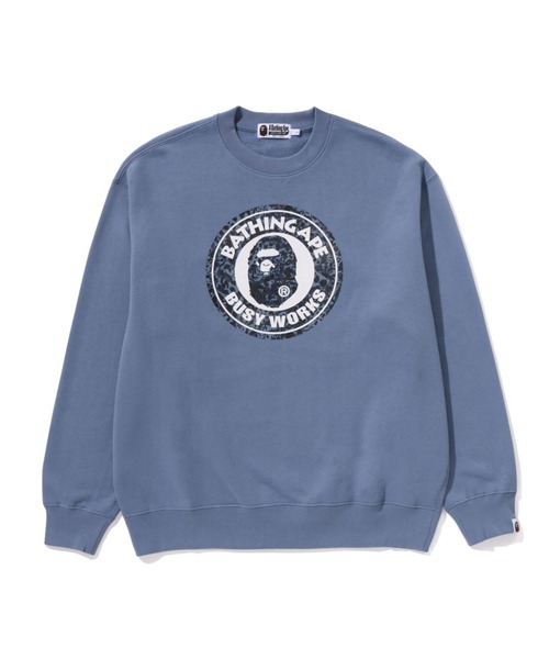 WILD LEOPARD PATTERN RELAXED FIT CREWNECK SWEATSHIRT #1