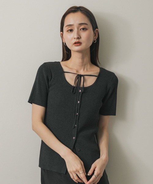 SENSE OF PLACE by URBAN RESEARCH（センスオブプレイスバイアーバンリサーチ）の「アレンジコードコンパクトセーター（ニット/セーター・レディース・モカ/オフホワイト/チャコールグレー・ONE）」の11枚目の写真