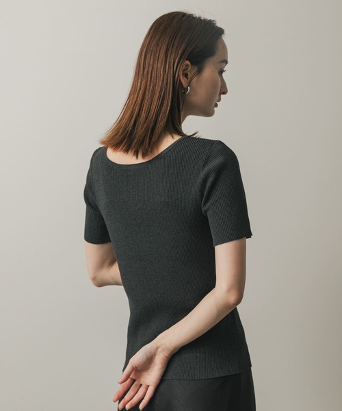 SENSE OF PLACE by URBAN RESEARCH（センスオブプレイスバイアーバンリサーチ）の「アレンジコードコンパクトセーター（ニット/セーター・レディース・モカ/オフホワイト/チャコールグレー・ONE）」の12枚目の写真