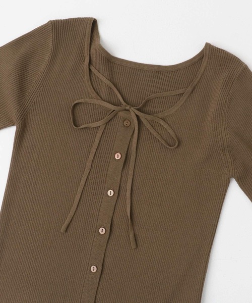 SENSE OF PLACE by URBAN RESEARCH（センスオブプレイスバイアーバンリサーチ）の「アレンジコードコンパクトセーター（ニット/セーター・レディース・モカ/オフホワイト/チャコールグレー・ONE）」の22枚目の写真