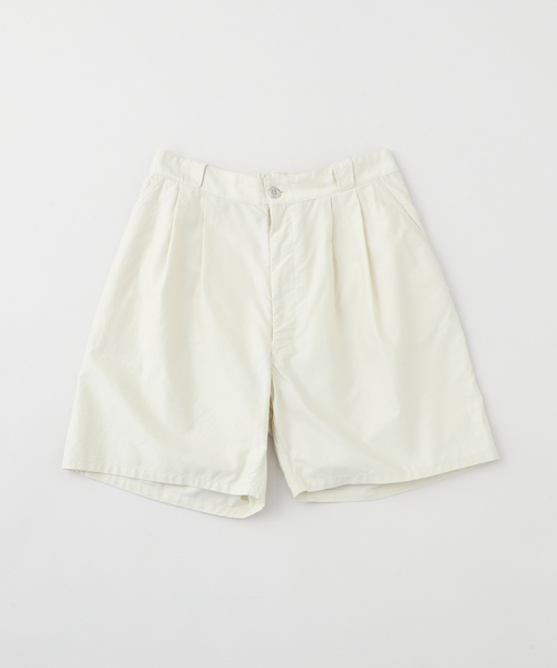 Ets.MATERIAUX(マテリオ)の「ETS.MATERIAUX(マテリオ) フレンチワーク ショーツ(その他パンツ・メンズ・ホワイト/ブラック・2/3)」の2枚目の写真