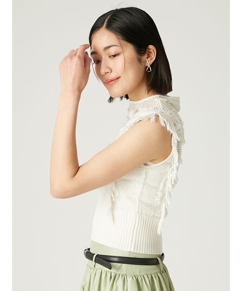 【新品タグ付き】FRAY I.D ニットトップス ボーダー FREEサイズ トップス｜FRAY I.D（フレイ アイディー）の通販サイト【公式】