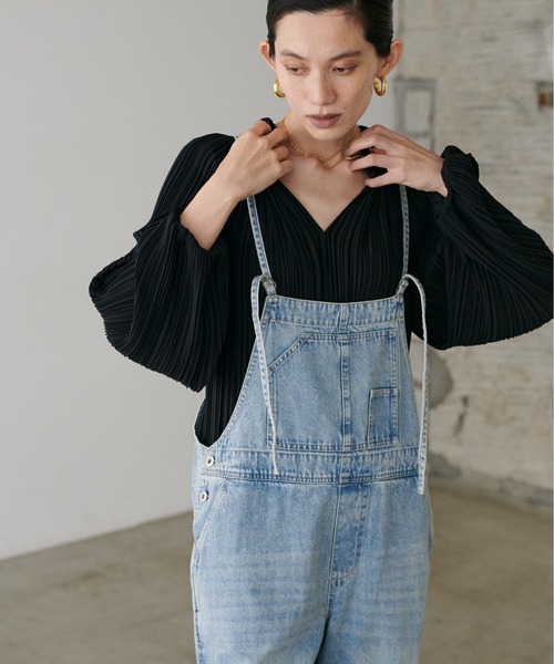 LARUTA（ラルータ）の「【LARUTA】プリーツスモックブラウス（シャツ/ブラウス・レディース・ブラウン/オフホワイト/サックスブルー/ブラック・FREE）」の19枚目の写真