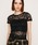 SLY�i�X���C�j�́uCUT LACE EMBROIDERY T/SH �J�b�g ���[�X �G���u���C�_���[ T�V���c �ĕ� �H�� ���� �V�A�[�g�b�v�X�iT�V���c/�J�b�g�\�[�j�v�b�u���b�N