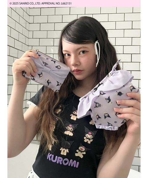 sanrio(サンリオ)の「【KUROMI】 ENCYCLOPEDIA TEE(Tシャツ/カットソー・レディース・オフホワイト/ピンク/ブラック・FREE)」の7枚目の写真