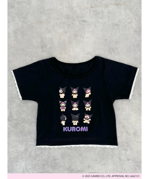 sanrio(サンリオ)の「【KUROMI】 ENCYCLOPEDIA TEE(Tシャツ/カットソー・レディース・オフホワイト/ピンク/ブラック・FREE)」の8枚目の写真