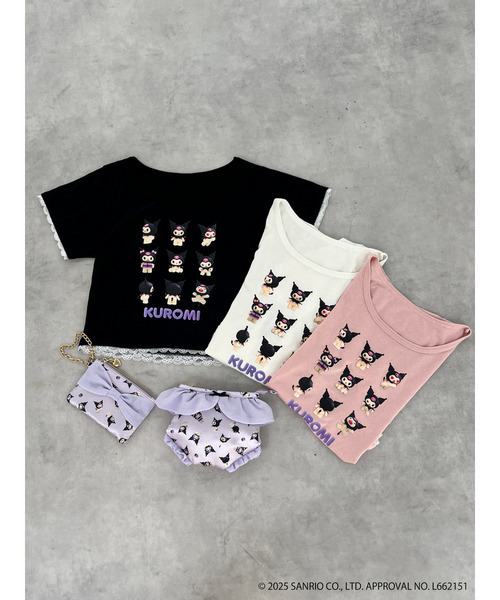 sanrio(サンリオ)の「【KUROMI】 ENCYCLOPEDIA TEE(Tシャツ/カットソー・レディース・オフホワイト/ピンク/ブラック・FREE)」の10枚目の写真