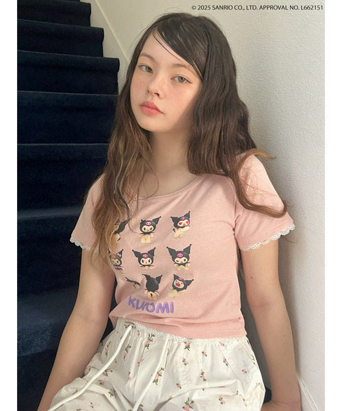 sanrio(サンリオ)の「【KUROMI】 ENCYCLOPEDIA TEE(Tシャツ/カットソー・レディース・オフホワイト/ピンク/ブラック・FREE)」の15枚目の写真