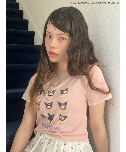 sanrio(サンリオ)の「【KUROMI】 ENCYCLOPEDIA TEE(Tシャツ/カットソー・レディース・オフホワイト/ピンク/ブラック・FREE)」の16枚目の写真
