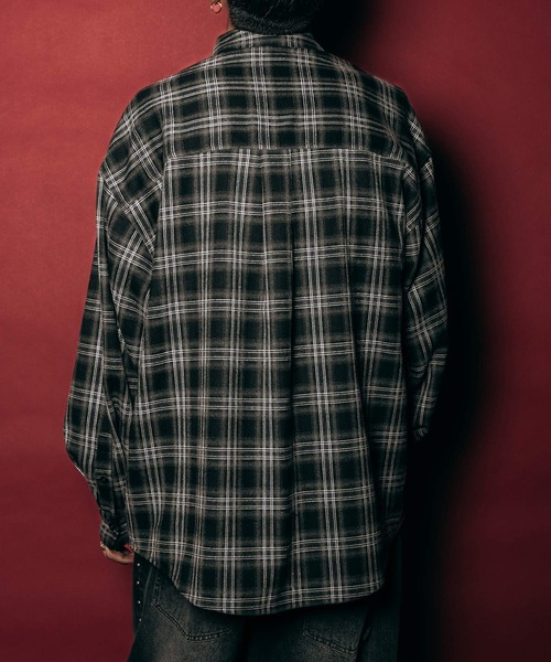 Subciety（サブサエティ）の「Essential check shirt（シャツ/ブラウス・メンズ・ブラック/ブラウン・SMALL/MEDIUM/LARGE/X-LARGE）」の5枚目の写真