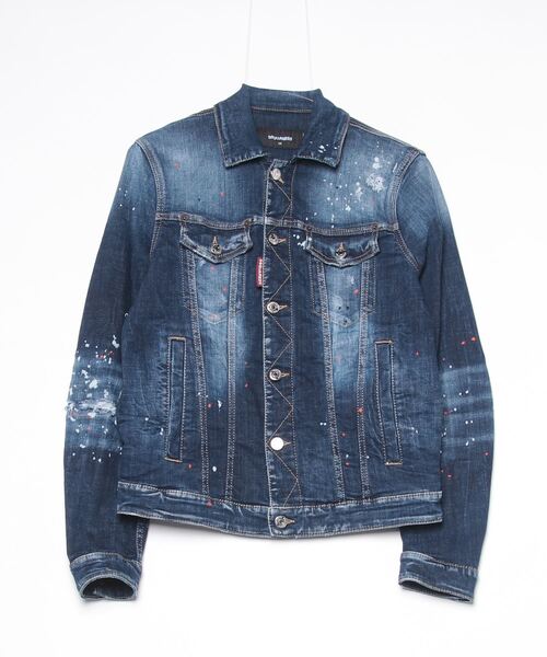 Dan Jean Jacket Medium Easy Red Spots Wash/0252/CO