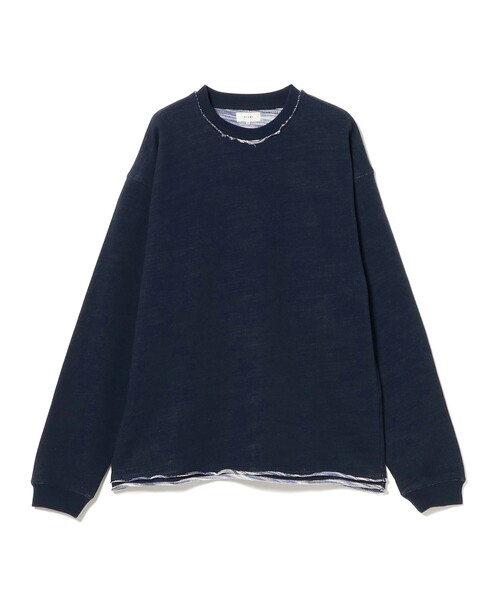 BEAMS(ビームス)の「バック カスリ クルーネック スウェット(スウェット・メンズ・ネイビー/オリーブ/グレー系その他・M/S/L/XL)」の3枚目の写真