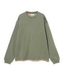 BEAMS | バック カスリ クルーネック スウェット(スウェット)