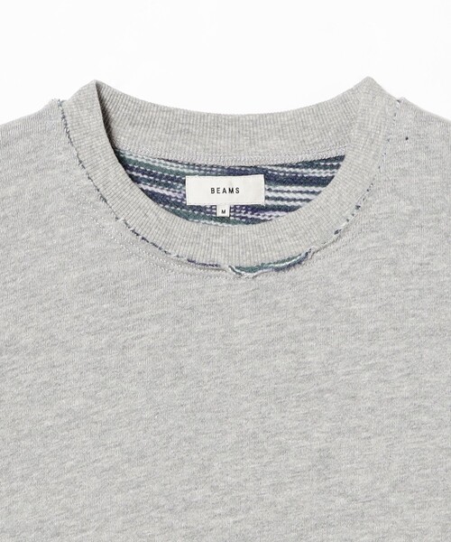 BEAMS(ビームス)の「バック カスリ クルーネック スウェット(スウェット・メンズ・ネイビー/オリーブ/グレー系その他・M/S/L/XL)」の5枚目の写真