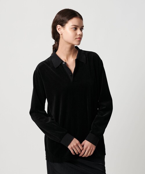 ATTISESSION＞ベロア ポロシャツ（ポロシャツ）｜ATTISESSION（アティ