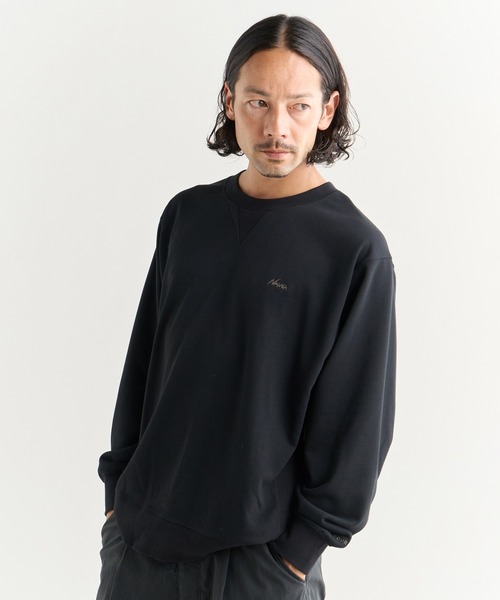 NANGA（ナンガ）DRY MIX TERRY CREW SWEAT（ドライミックス テリークルースウェット）クルーネック スウェット 吸水 速乾 UVカット 抗ピリング DRY MIX TERRY CREW SWEAT/ドライミックス テリー クルースウェット