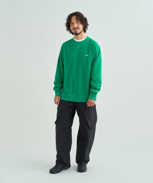NANGA(ナンガ)の「DRY MIX TERRY CREW SWEAT/ドライミックス テリー クルースウェット(スウェット・メンズ・ブラック/レッド/グリーン/アイボリー/ブルー/グリーン系その他/グレー・S/M/L/XL)」の19枚目の写真