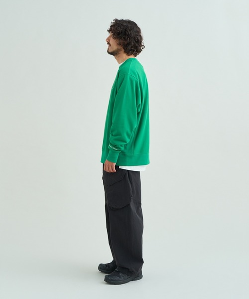 NANGA(ナンガ)の「DRY MIX TERRY CREW SWEAT/ドライミックス テリー クルースウェット(スウェット・メンズ・ブラック/レッド/グリーン/アイボリー/ブルー/グリーン系その他/グレー・S/M/L/XL)」の17枚目の写真