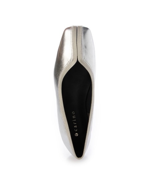 carino（カリーノ）の「スクエアトゥ切り替えデザインフラットパンプス（パンプス・レディース・ライム/シルバー/ブラック/ダークベージュ・24cm/23.5cm/23cm/22.5cm/24.5cm）」の15枚目の写真