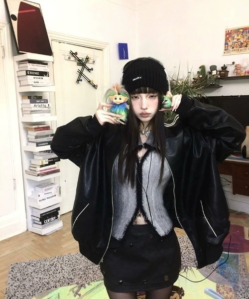 ViViDAY(ビビデー)の「ダブルジップニットトップス(ニット/セーター・レディース・グレー/グリーン・M)」の9枚目の写真