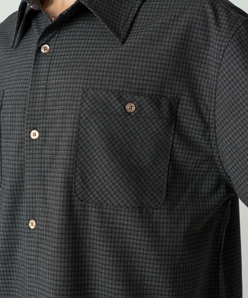 Adoon plain（アドーンプレーン）の「Long Sleeve Check Shirt / ロングスリーブチェックシャツ 【2025AW】（シャツ/ブラウス・メンズ・ブラック/カーキ/ブラウン・MEDIUM/LARGE）」の15枚目の写真