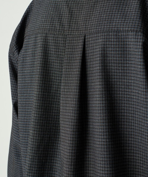 Adoon plain（アドーンプレーン）の「Long Sleeve Check Shirt / ロングスリーブチェックシャツ 【2025AW】（シャツ/ブラウス・メンズ・ブラック/カーキ/ブラウン・MEDIUM/LARGE）」の19枚目の写真