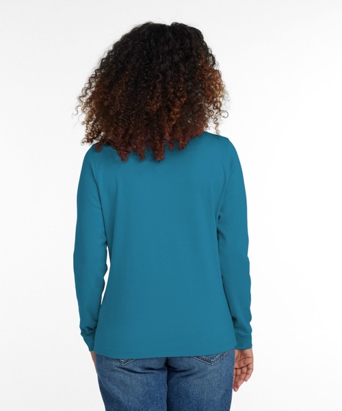 L.L.Bean(エルエルビーン)の「エル・エル・ビーン・モック・タートルネック 米国フィット・レギュラー(Tシャツ/カットソー・レディース・ホワイト/ブラック/タン/レッド/ネイビー・SMALL/MEDIUM/X-SMALL)」の9枚目の写真