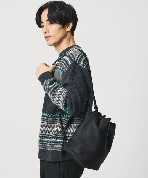 BEAUTY&YOUTH UNITED ARROWS（ビューティーアンドユースユナイテッドアローズ）の「ナイロン ツイル ワンショルダー バッグ（ショルダーバッグ・メンズ・ブラック/ダークブラウン・FREE）」の5枚目の写真