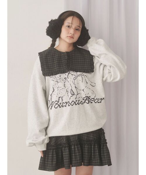 merry jenny（メリージェニー）の「checkスクエアカラーミニワンピース（ワンピース・レディース・レッド/グリーン/ブラウン・FREE）」の18枚目の写真