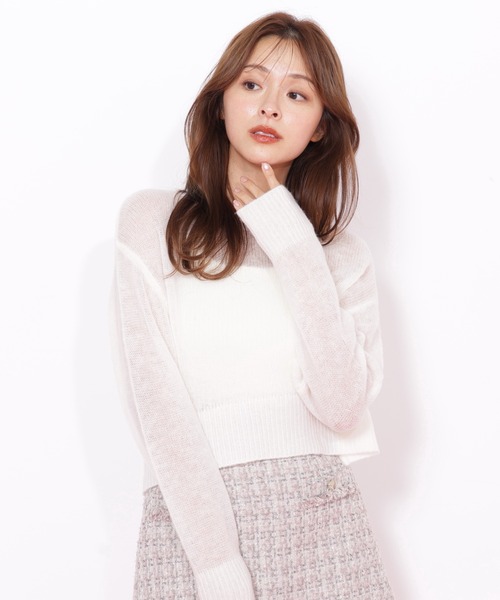 ジルバイ 大人気リボンニット ダイヤ柄リボンニット | JILL by JILL STUART（ジル バイ ジル