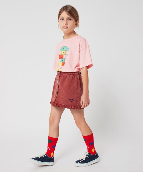 BOBO CHOSES（ボボショーズ）の「Tic Tac Toeスカート【キッズ】（スカート・キッズ・ブラウン・130/120/110/100）」の3枚目の写真
