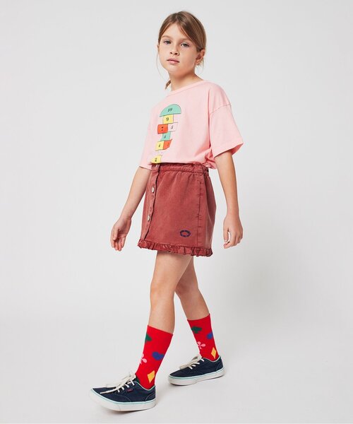 BOBO CHOSES（ボボショーズ）の「Tic Tac Toeスカート【キッズ】（スカート・キッズ・ブラウン・130/120/110/100）」の5枚目の写真