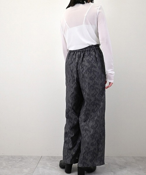 STYLEBLOCK（スタイルブロック）の「シアージャガードストレートパンツ（その他パンツ・レディース・グレー/イエロー・M）」の5枚目の写真