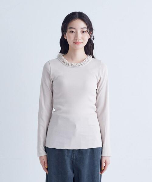 conges payes ADIEU TRISTESSE（コンジェ ペイエ アデュートリステス）の「◆チュールフリルインナー（Tシャツ/カットソー・レディース・ベージュ/オフホワイト/ブラック/トップグレー・FREE）」の15枚目の写真