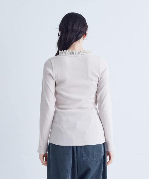 conges payes ADIEU TRISTESSE（コンジェ ペイエ アデュートリステス）の「◆チュールフリルインナー（Tシャツ/カットソー・レディース・ベージュ/オフホワイト/ブラック/トップグレー・FREE）」の17枚目の写真