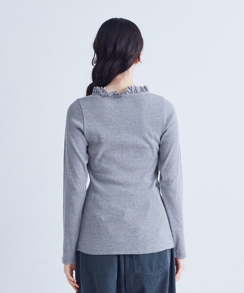 conges payes ADIEU TRISTESSE(コンジェ ペイエ アデュートリステス)の「◆チュールフリルインナー(Tシャツ/カットソー・レディース・ベージュ/オフホワイト/ブラック/トップグレー・FREE)」の17枚目の写真