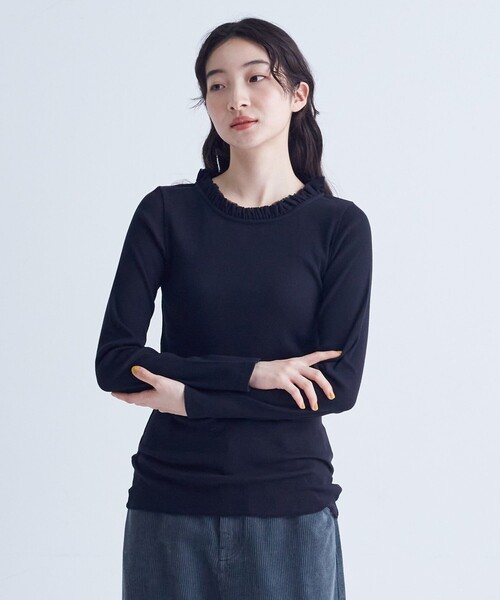 conges payes ADIEU TRISTESSE(コンジェ ペイエ アデュートリステス)の「◆チュールフリルインナー(Tシャツ/カットソー・レディース・ベージュ/オフホワイト/ブラック/トップグレー・FREE)」の8枚目の写真