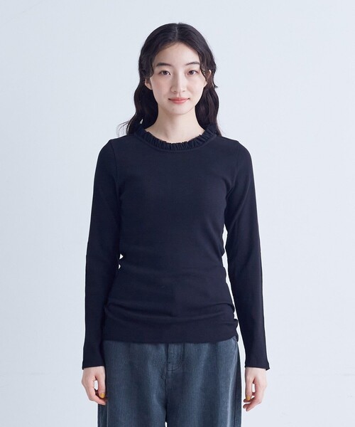 conges payes ADIEU TRISTESSE(コンジェ ペイエ アデュートリステス)の「◆チュールフリルインナー(Tシャツ/カットソー・レディース・ベージュ/オフホワイト/ブラック/トップグレー・FREE)」の9枚目の写真