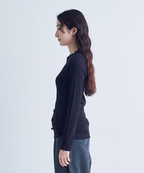 conges payes ADIEU TRISTESSE(コンジェ ペイエ アデュートリステス)の「◆チュールフリルインナー(Tシャツ/カットソー・レディース・ベージュ/オフホワイト/ブラック/トップグレー・FREE)」の10枚目の写真