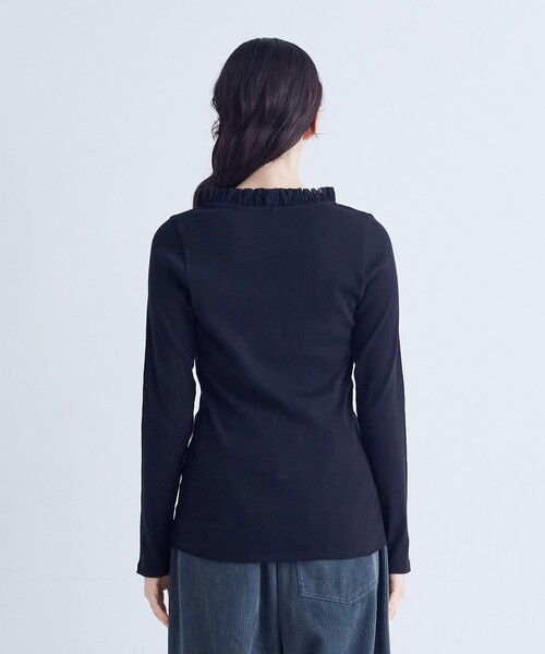 conges payes ADIEU TRISTESSE(コンジェ ペイエ アデュートリステス)の「◆チュールフリルインナー(Tシャツ/カットソー・レディース・ベージュ/オフホワイト/ブラック/トップグレー・FREE)」の11枚目の写真