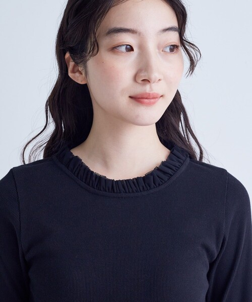 conges payes ADIEU TRISTESSE(コンジェ ペイエ アデュートリステス)の「◆チュールフリルインナー(Tシャツ/カットソー・レディース・ベージュ/オフホワイト/ブラック/トップグレー・FREE)」の12枚目の写真