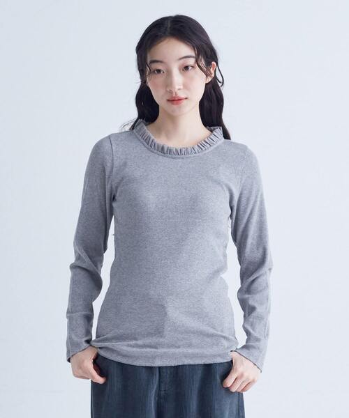 conges payes ADIEU TRISTESSE（コンジェ ペイエ アデュートリステス）の「◆チュールフリルインナー（Tシャツ/カットソー・レディース・ベージュ/オフホワイト/ブラック/トップグレー・FREE）」の3枚目の写真