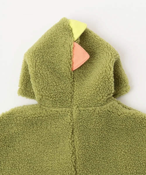 kladskap（クレードスコープ）の「恐竜ボアケープ（その他ベビーウェア・キッズ・グリーン・F）」の4枚目の写真