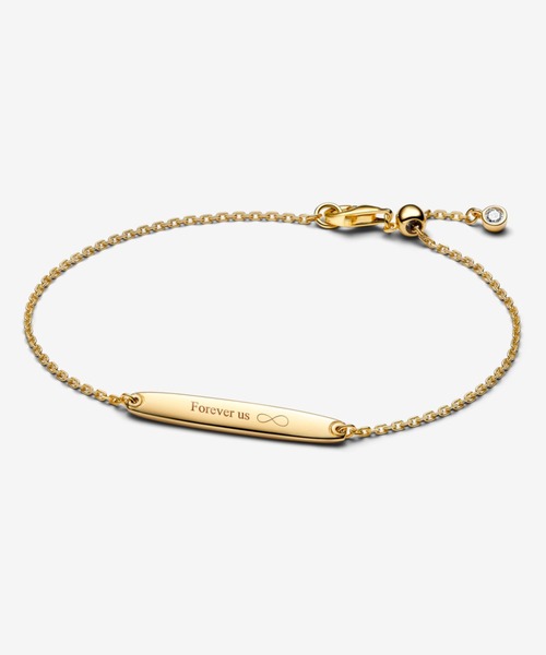 セール】エングレイバブル バー ゴールド チェーン ブレスレット