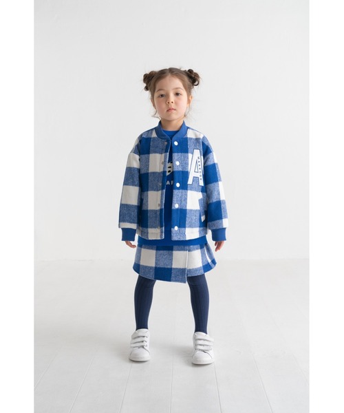 maarook（マルーク）の「起毛ブロックチェック裏キルトジャケット（その他アウター・キッズ・ブルー/ブラック・110cm/100cm/160cm/150cm/140cm/130cm/120cm）」の13枚目の写真