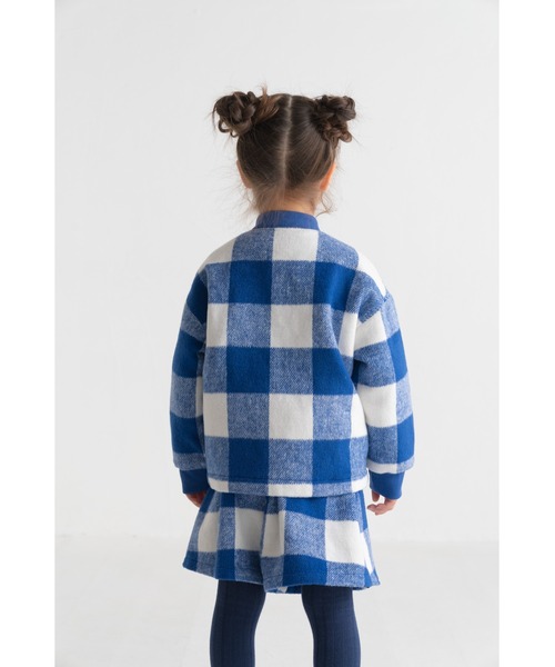 maarook（マルーク）の「起毛ブロックチェック裏キルトジャケット（その他アウター・キッズ・ブルー/ブラック・110cm/100cm/160cm/150cm/140cm/130cm/120cm）」の15枚目の写真