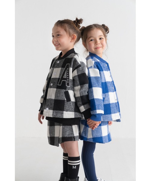 maarook（マルーク）の「起毛ブロックチェック裏キルトジャケット（その他アウター・キッズ・ブルー/ブラック・110cm/100cm/160cm/150cm/140cm/130cm/120cm）」の17枚目の写真