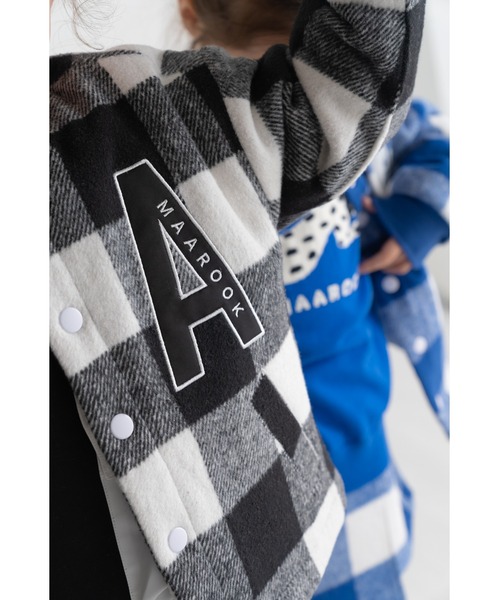 maarook（マルーク）の「起毛ブロックチェック裏キルトジャケット（その他アウター・キッズ・ブルー/ブラック・110cm/100cm/160cm/150cm/140cm/130cm/120cm）」の19枚目の写真