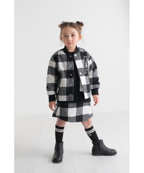 maarook（マルーク）の「起毛ブロックチェック裏キルトジャケット（その他アウター・キッズ・ブルー/ブラック・110cm/100cm/160cm/150cm/140cm/130cm/120cm）」の22枚目の写真